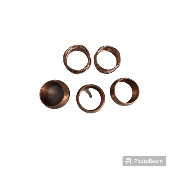 Copper Napkin Rings. 5. - Picture 3 of 4